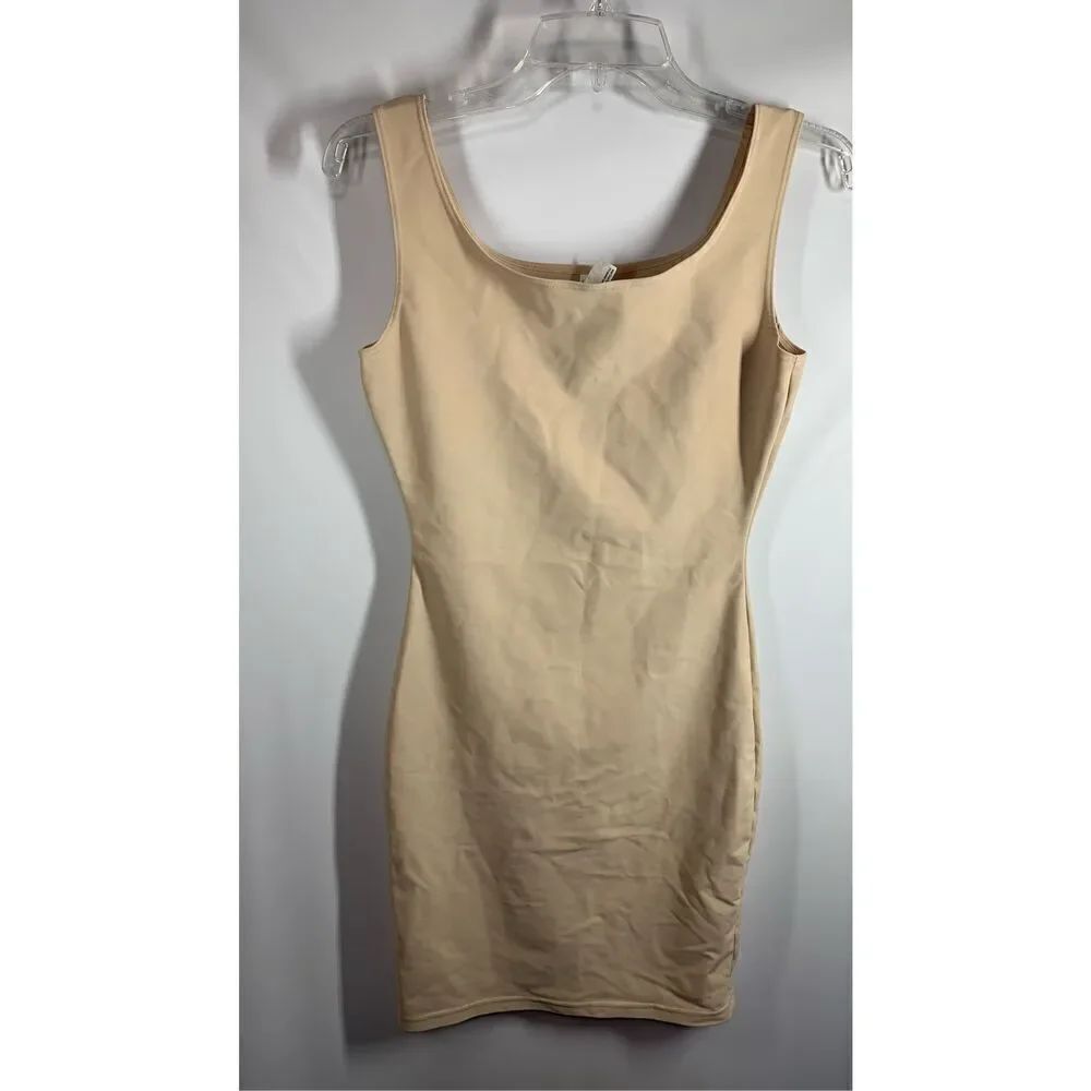 Maidenform Women's Sleeveless Body Shapewear Bodycon Cream Size Large